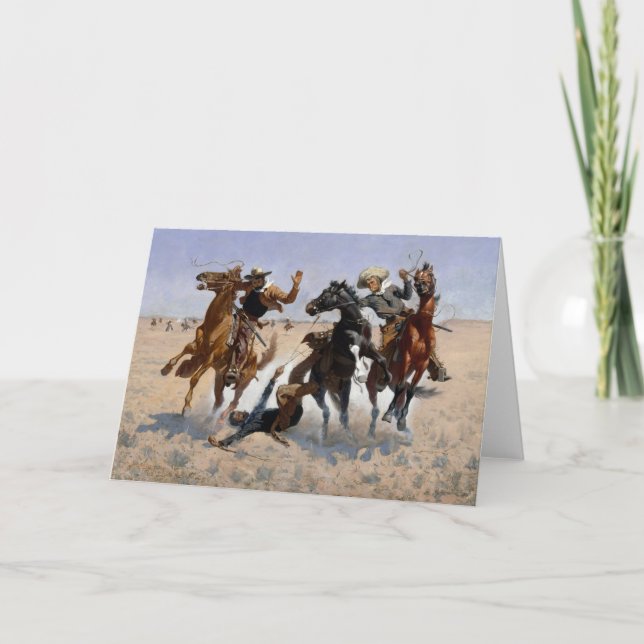 Carte Aider un camarade Remington Fine Art Grey (Devant)