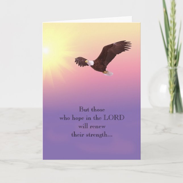Carte Aigle Christian Encouragement Force Espoir (Devant)