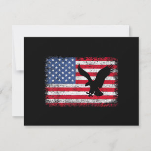 Carte Aigle du drapeau américain USA