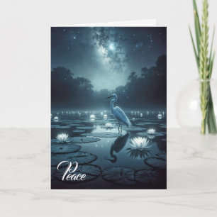 Carte Aiguille Blanche Avec L'Eau Lys Sympathie