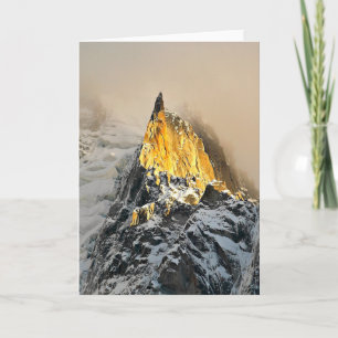Carte Aiguille des Deux Aigles lever de soleil, Chamonix