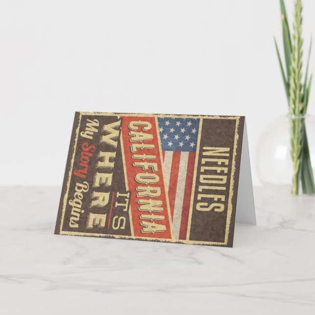 Carte Aiguilles Californie (Devant)