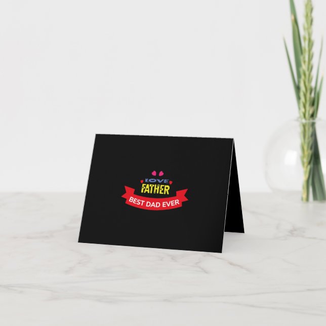 Carte Aime Papa Meilleur Papa du Monde (Devant)
