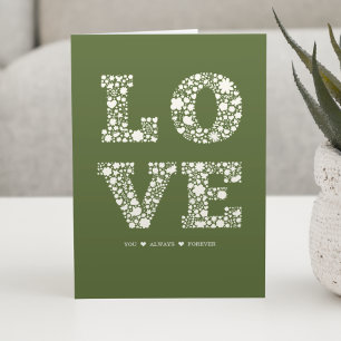 Carte "AIME-Toi, Toujours, Pour Toujours" Green Love
