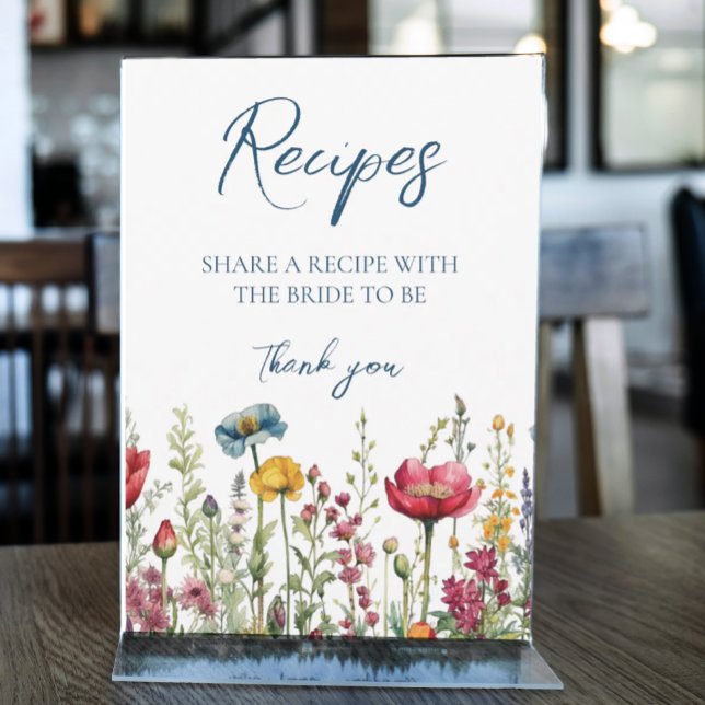 Carte Aimer dans l'aquarelle en fleur Fleurs sauvages Si (Créateur téléchargé)