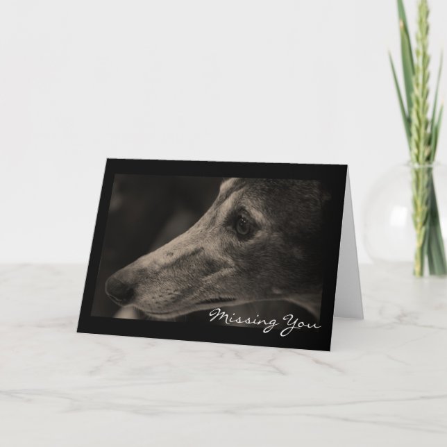 Carte Aimer Greyhound (Devant)