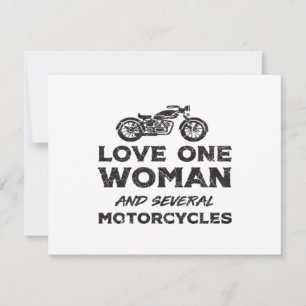 Carte Aimer une femme et plusieurs motos essentiel