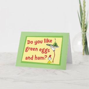 Carte Aimes-tu les œufs verts et le jambon?