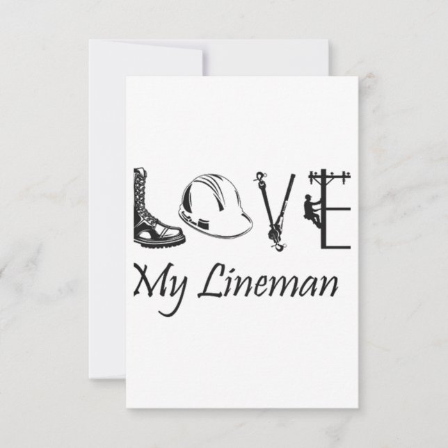 Carte Aimez mon Lineman (Devant)