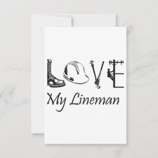 Carte Aimez mon Lineman