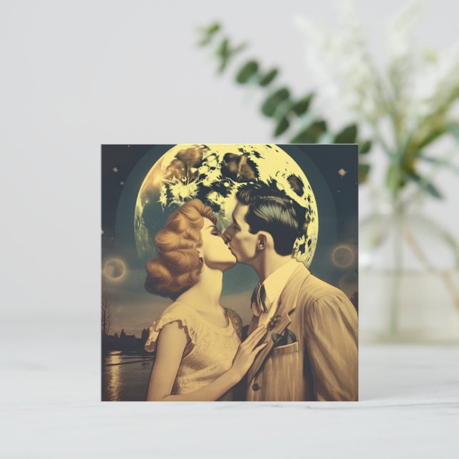 Carte Aimez-vous à la lune, affiche de voyage personnali (Debout devant)