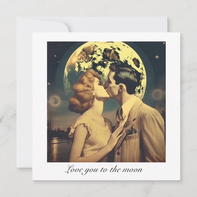 Carte Aimez-vous à la lune, affiche de voyage personnali (Devant)