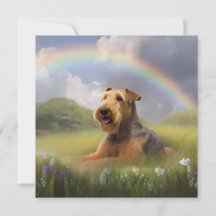 Airedale Terrier Memorial Nom personnalisé Chien R