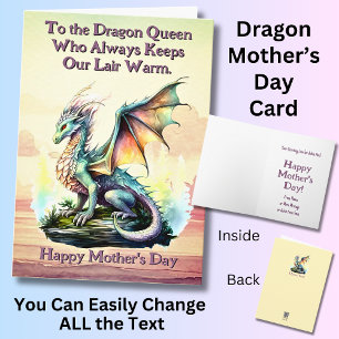 Carte Ajouter Des Noms, À La Reine Dragon Qui Garde Le C