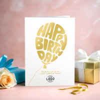 Ajouter Logo Gold Letting Balloon Business Anniver