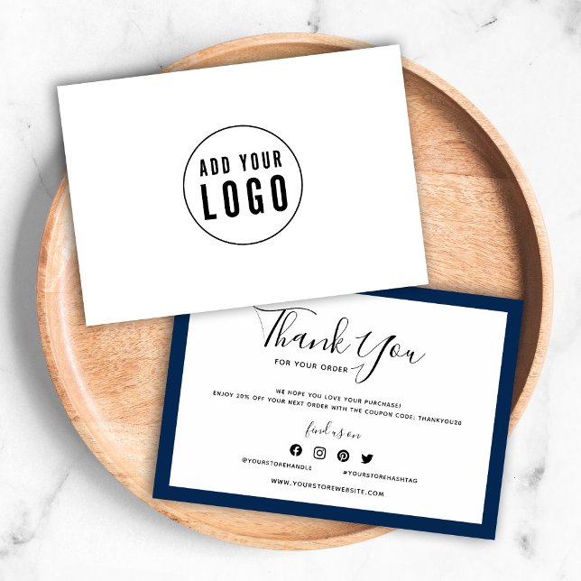 Carte Ajouter votre logo et votre Merci de couleur modif (Créateur téléchargé)