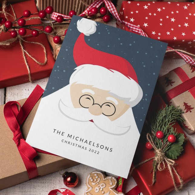 Carte AJOUTER VOTRE PHOTO | Ho Ho Ho Santa Claus (Créateur téléchargé)