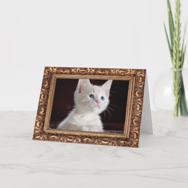 Carte Ajouter Votre Photo Personnalisée Antique Frame (Devant)