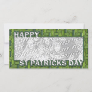 Carte AJOUTER VOTRE PHOTO St Pats Découpe Cadre - Weave