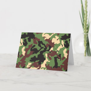 Carte AJOUTER VOTRE PROPRE Camo D'Impression TEXTE