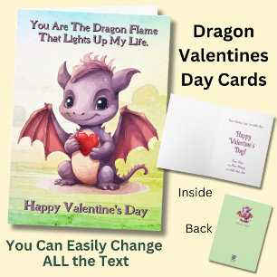 Carte Ajoutez Des Noms, Vous Êtes La Flamme Dragon Qui S