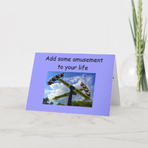CARTE AJOUTEZ UN PEU D'AMUSEMENT À VOTRE ANNIVERSAIRE