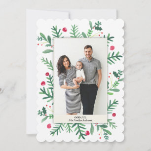 Carte Akvarellmålning God Jul