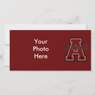 Carte Alabama 'A' Rouge