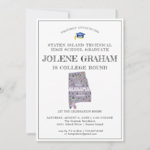 Carte Alabama   College Bound Graduation Party