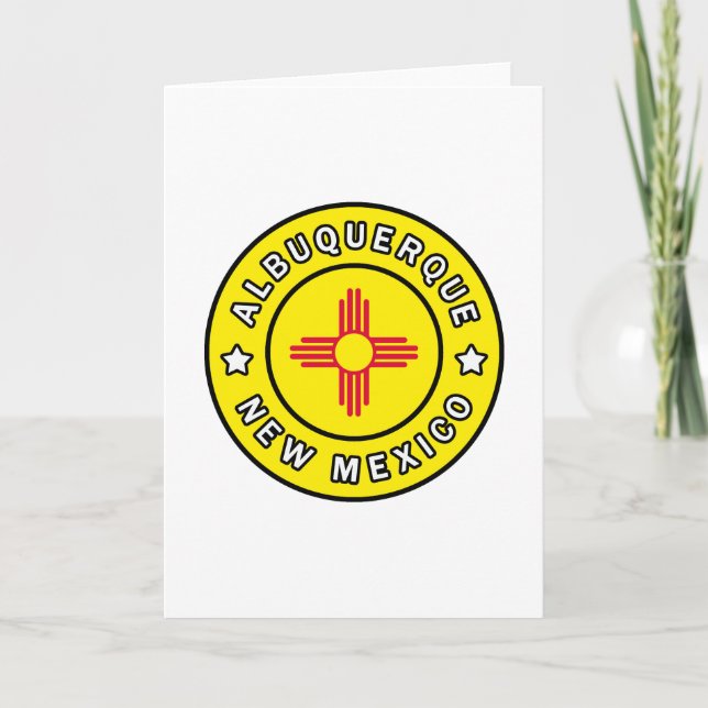 Carte Albuquerque Nouveau-Mexique (Devant)