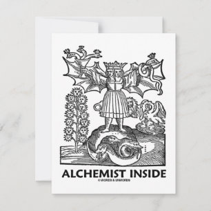 Carte Alchimiste à l'intérieur (alchimie médiévale)