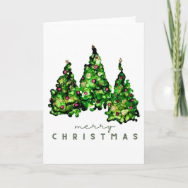 Carte Alcohol Ink Design Christmas Greeting Cards