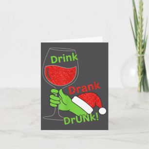 Carte Alcool &amp; Queues Boire Bu Ivre ! Drôle Chris