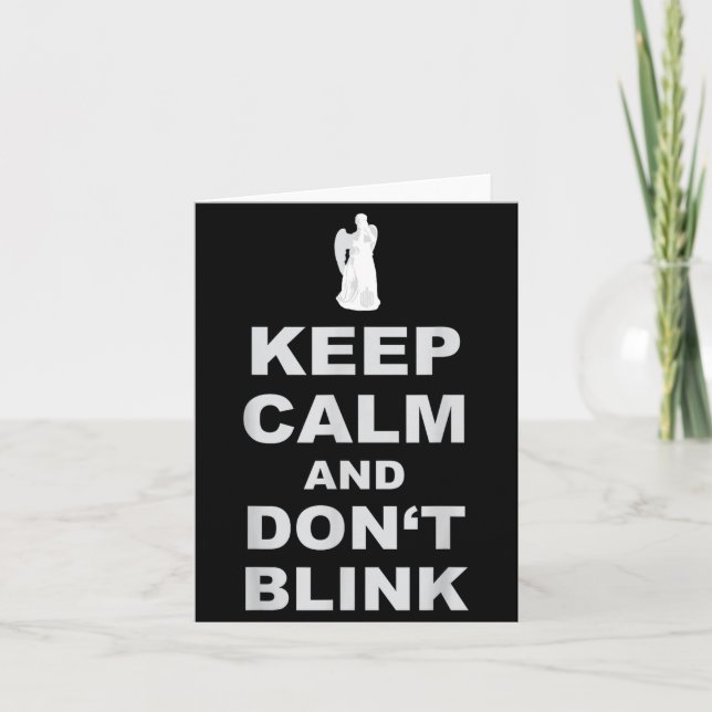 Carte Alert - Weeng Angel - Keep Calm And Dont Blink 2  (Devant)