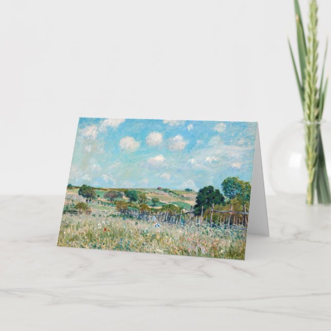 Carte Alfred Sisley - Le pré (Devant)