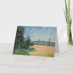 Carte Alfred Sisley - Les prés du Sahur au soleil du mat