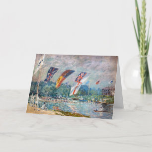 Carte Alfred Sisley - Régate à Molesey