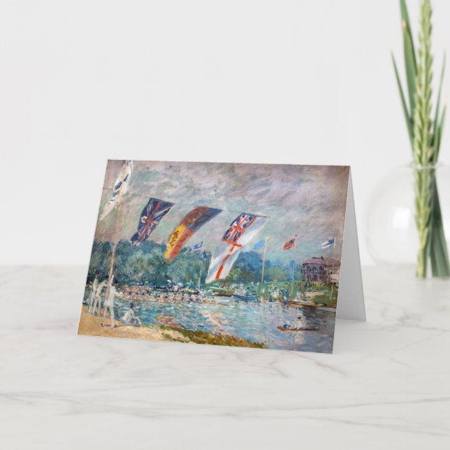 Carte Alfred Sisley - Regatta à Molesey (Devant)