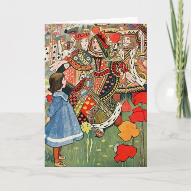 Carte Alice au pays des merveilles (Devant)