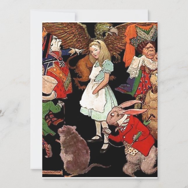 Carte Alice au pays des merveilles (Devant)