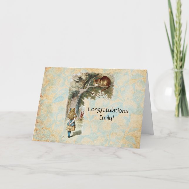 Carte Alice au pays des merveilles Cheshire Cat Mad (Devant)