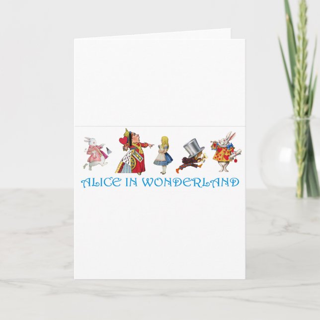 CARTE ALICE AU PAYS DES MERVEILLES ET AMIS (Devant)
