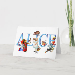 Carte Alice au pays des merveilles et ses amis