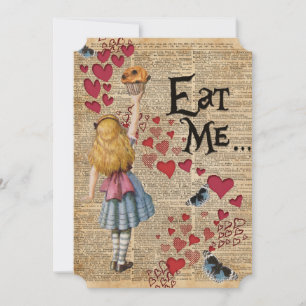 Carte Alice au pays des merveilles Mange moi Muffin