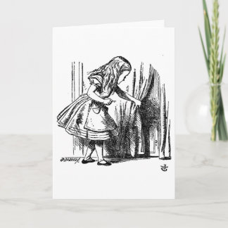 Carte Alice au pays des merveilles Petite porte vers le