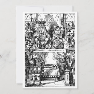 Carte Alice au pays des merveilles vintage, Procès de la