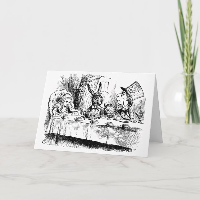 Carte Alice au thé fou (Devant)