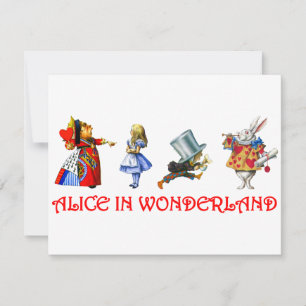 CARTE ALICE EN WONDERLAND