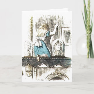 Carte Alice entrant au pays des merveilles