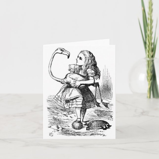 Carte Alice et le Flamant rose (Devant)